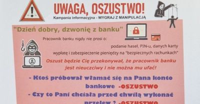 Oszust podszył się pod pracownika banku - mieszkaniec powiatu stracił 40 tysięcy złotych